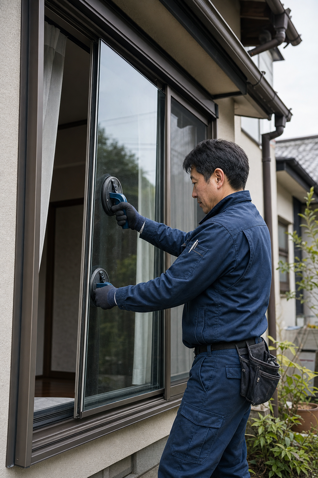 ガラス交換の施工イメージ